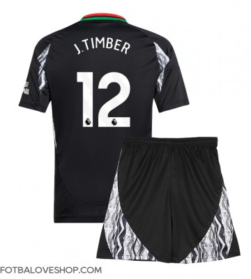 Arsenal Jurrien Timber #12 Dětské Venkovní Dres 2024-25 Krátký Rukáv (+ trenýrky)